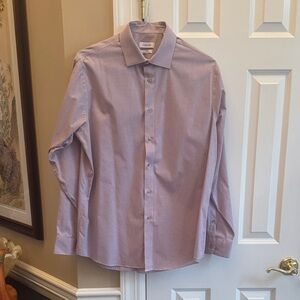 Calvin Klein Men's Lavender Dress Shirt